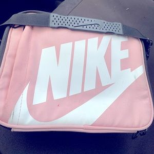 Nike lunch box, pink Nike lunch box